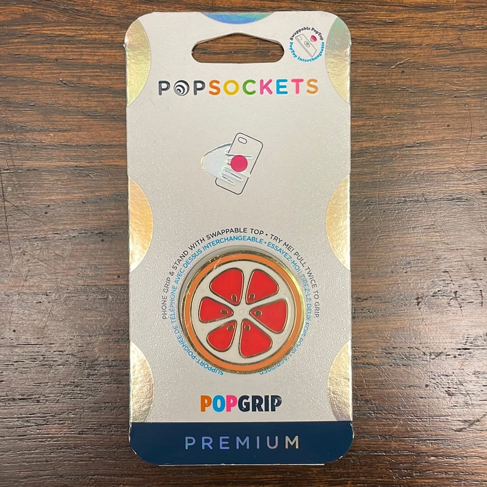Enamel Grapefruit PopSocket